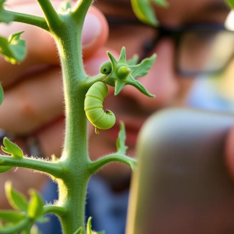 Hornworm on a Cherokee Purple